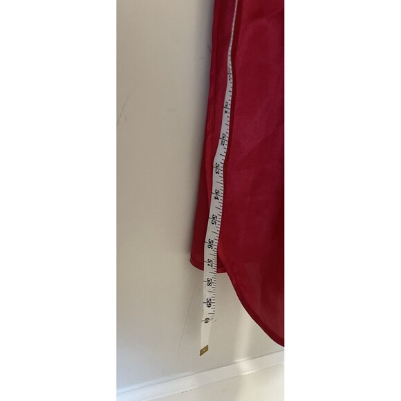 Vintage 90's Victoria's Secret Gold Label Red Silky Long Nightgown Dress Satin L - Picture 7 of 8